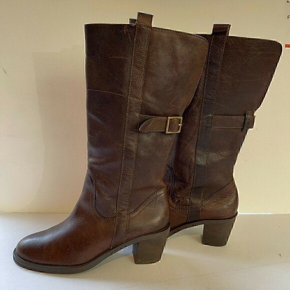 White Mountain Womens Odessa 200-W0001 Brown Block Heel Western Boots Size 7M - Picture 2 of 9